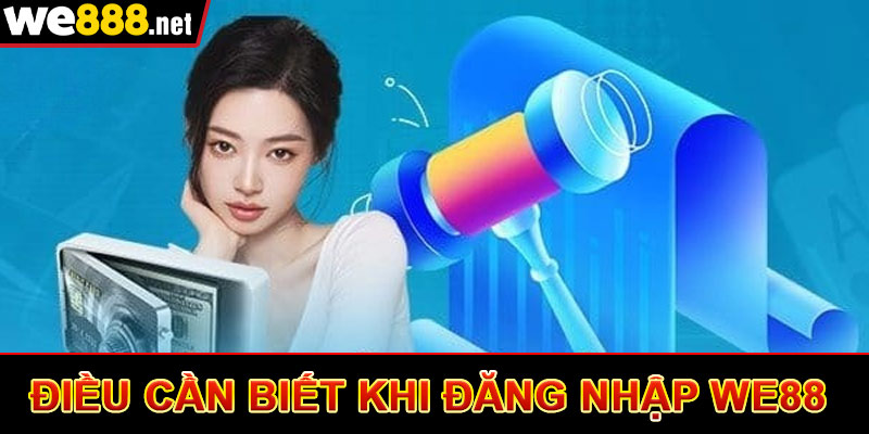 Điều cần biết khi đăng nhập we88