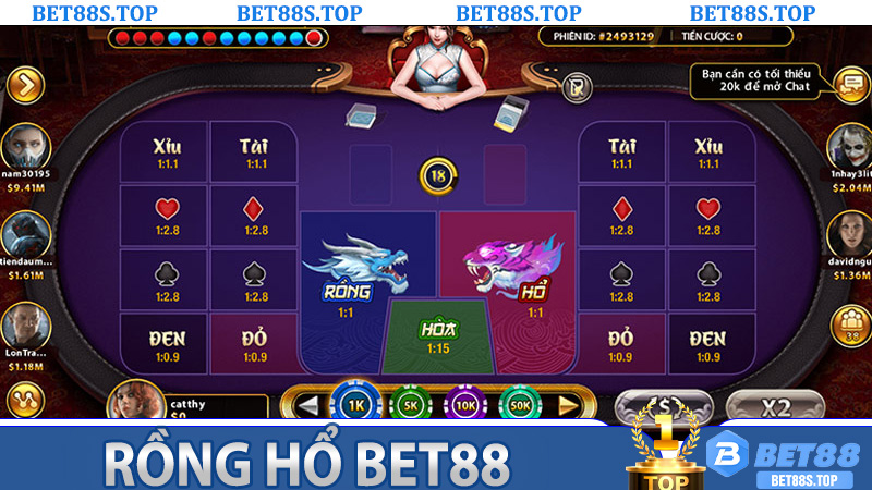 Rồng Hổ Bet88 - Giải Mã Luật Chơi, Chiến Thuật Và Cơ Hội Thắng Lớn Của Cao Thủ